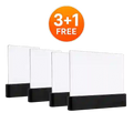 VisionGlow reading light 3 plus 1 free bundle — four flat diffusion transparent panels with black base grouped together — white background